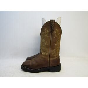 Masterson RB4700 Womens Size 9.5 M Brown Leather Cowboy Western Boots